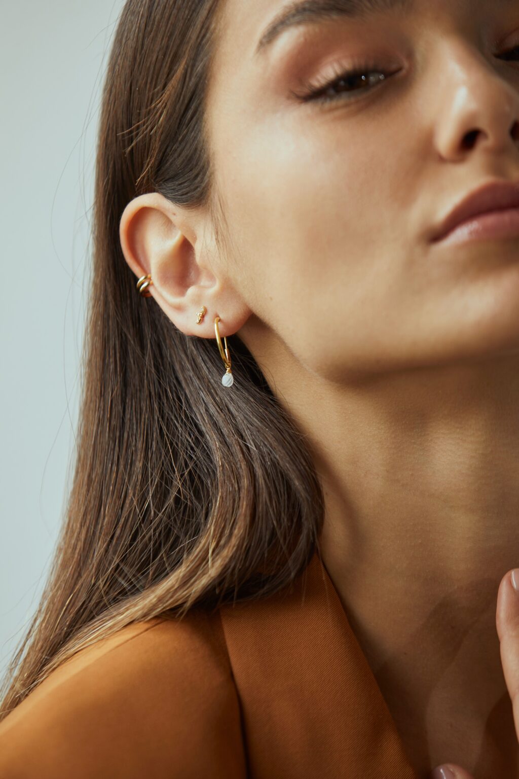 Pendiente earcuff doble