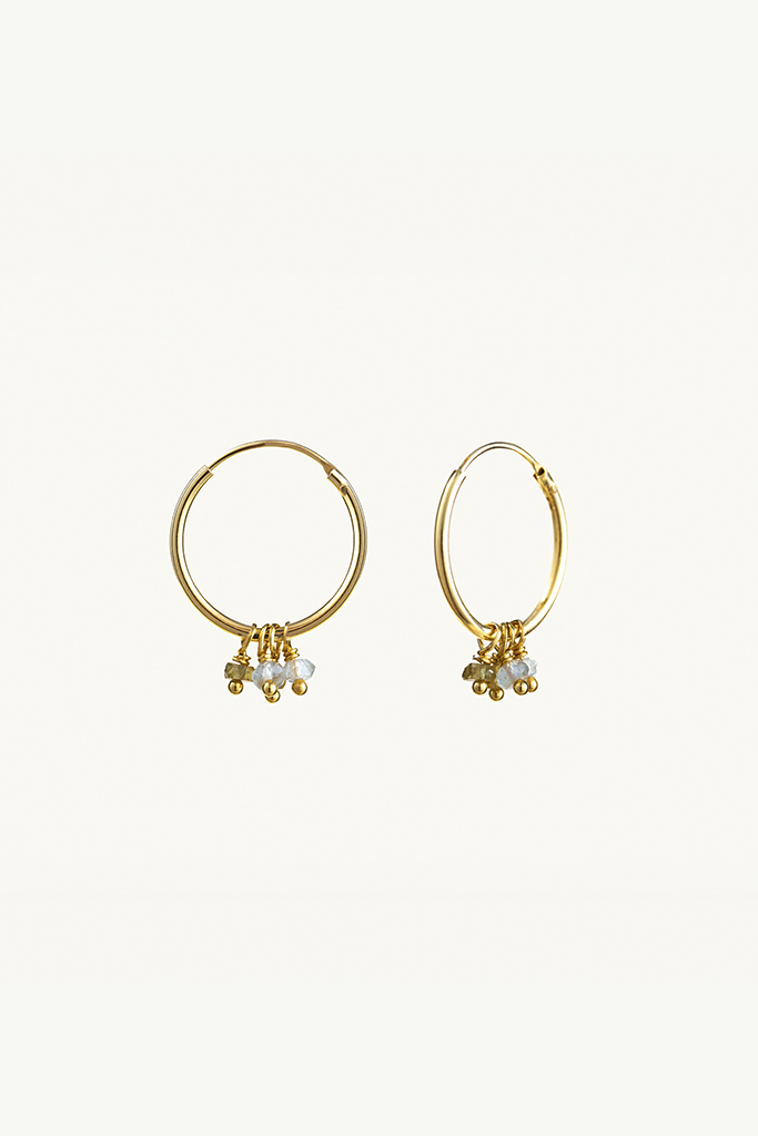 Pendientes multi aqua hoop