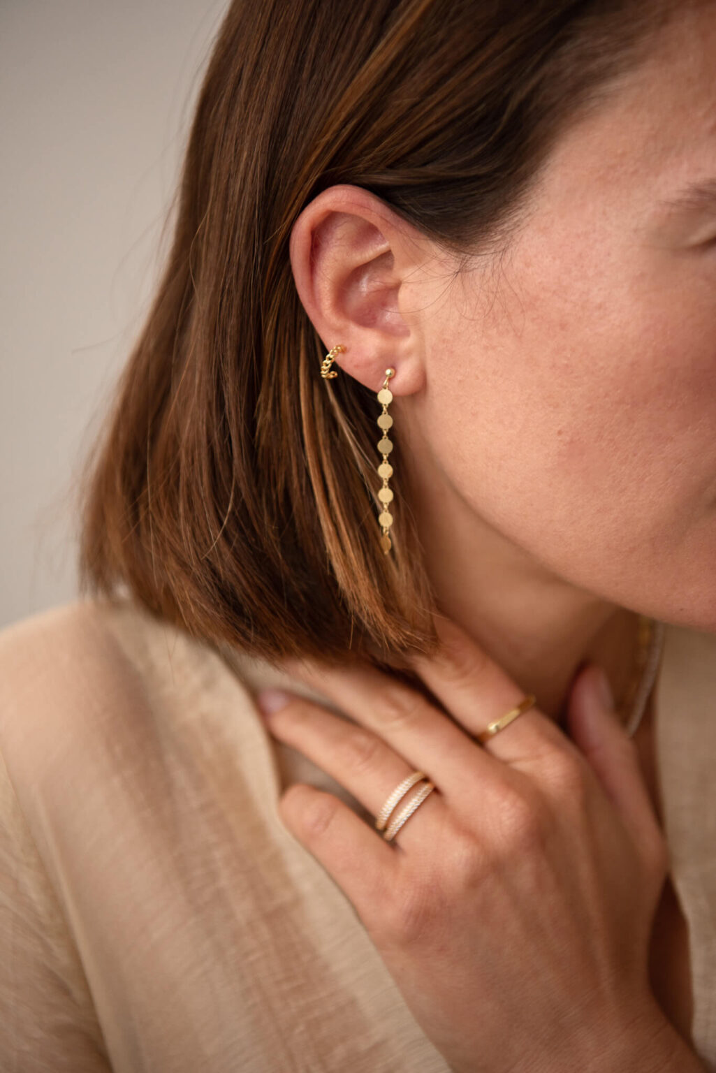 Pendientes chain hoop
